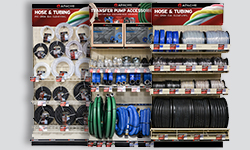 Customize product offering by mixing and matching options with bulk hoses and tubing, pre-cut lengths, suction and discharge hoses, and accessories