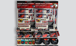 Features replacement pressure washer hose and accessories designed to fit most unit makes and models.