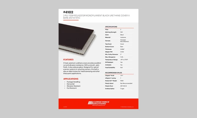 #4102 2-Ply 100# Polyester Monofilament Black Urethane Cover x Bare Antistatic Sheet Thumbnail