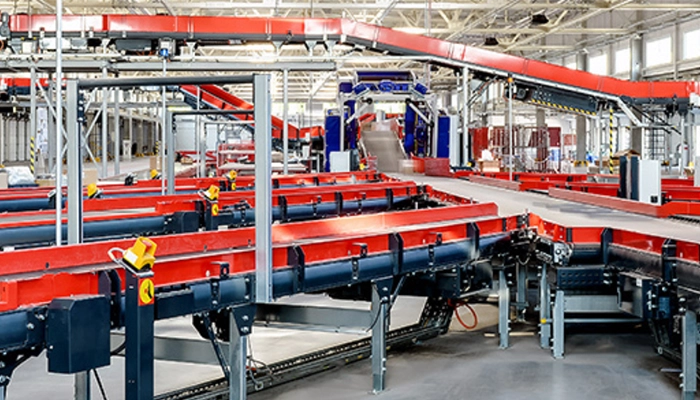 conveyors for in packaging handing plant