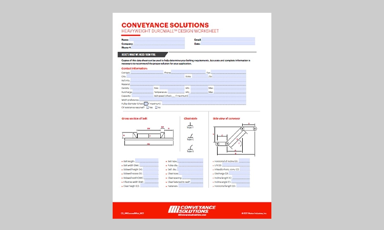 DuroWall Design Worksheet