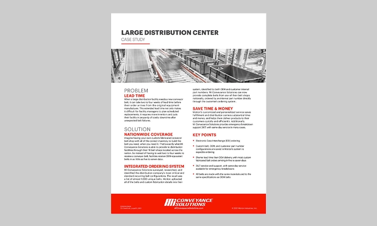 Large Distribution Center Case Study thumbnail