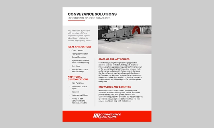 Motion Conveyance Solutions - Longitudinal Splicing Capabilities Flyer thumbnail