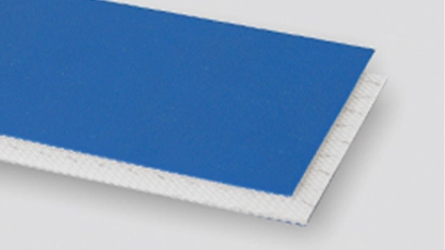 Motion Conveyance Solutions product, #3855: 2-Ply 100# Polyester Monofilament Blue Urethane Matte Cover x Bare Antistatic