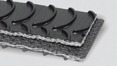 Motion Conveyance Solution product #4327: Interwoven 120# Polyester Black PVC Crescent Top x Brushed