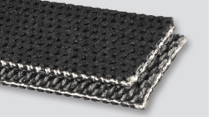 Motion Conveyance Solutions product, #5210: Interwoven PH 150# polyester black PVC brushed