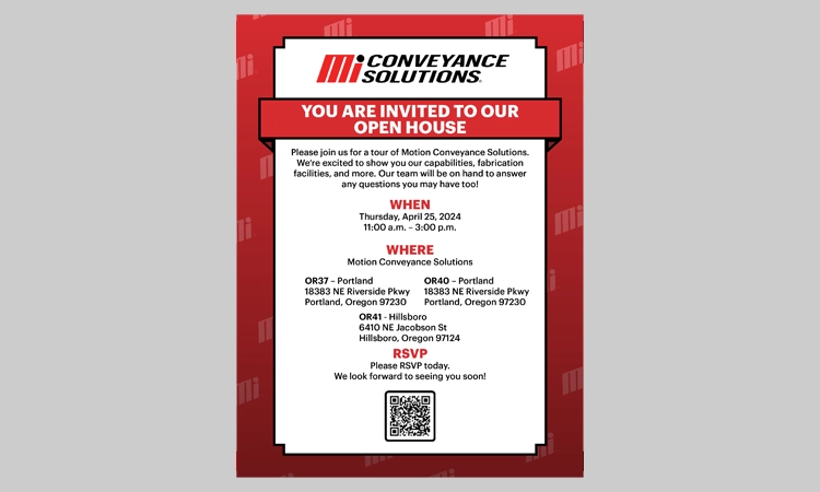 Motion Conveyance Solutions Open House April 2024 Thumbnail Image